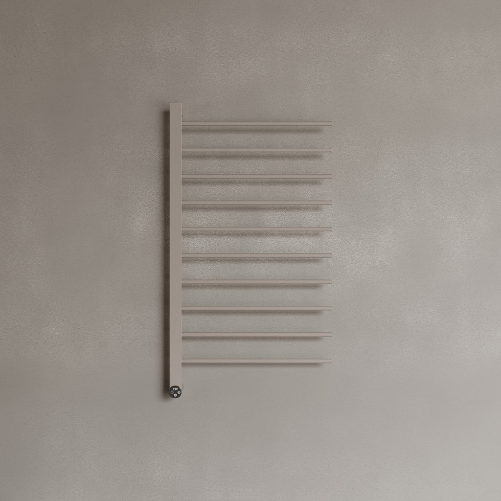 Wall-Mounted 10 Rod Heated Towel Rack with Digital Display
