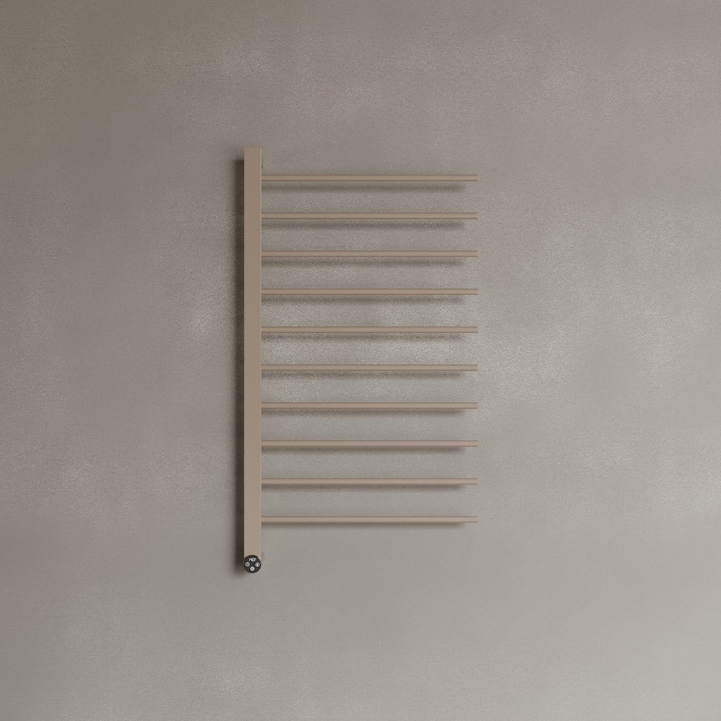 Wall-Mounted 10 Rod Heated Towel Rack with Digital Display