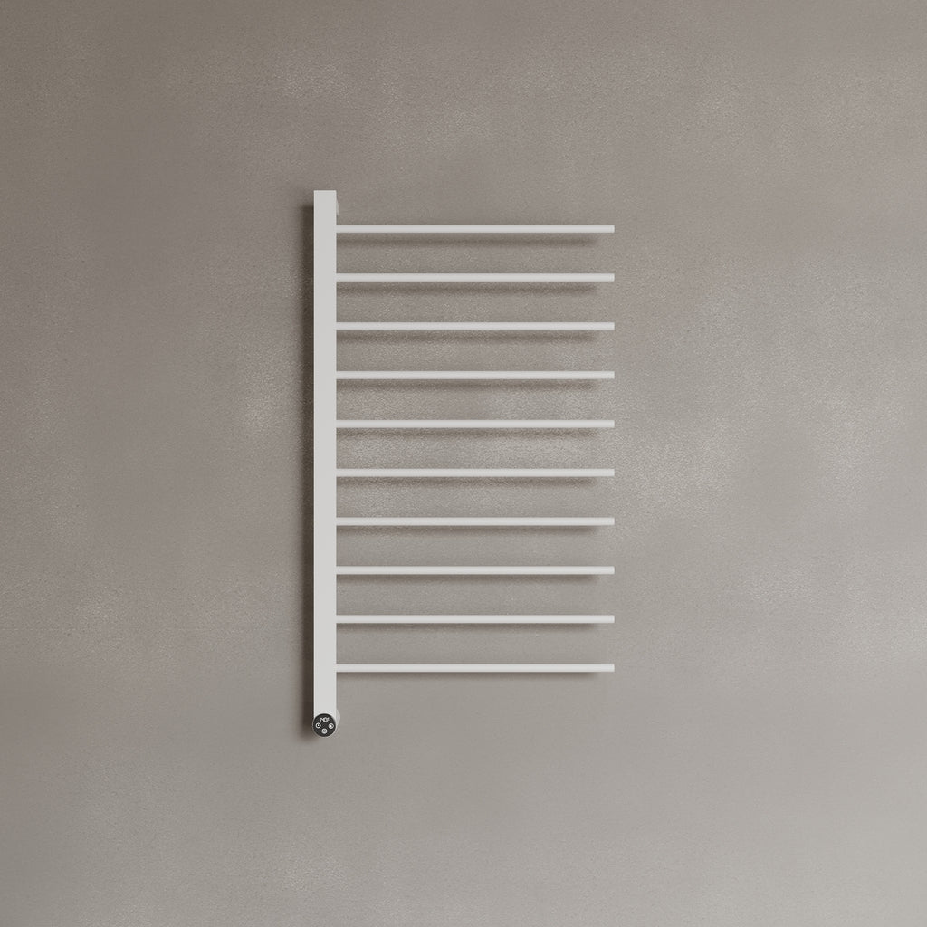 Wall-Mounted 10 Rod Heated Towel Rack with Digital Display