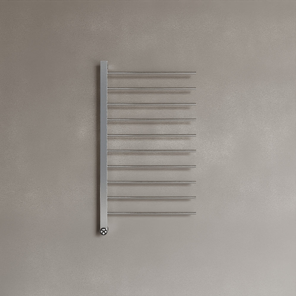 Wall-Mounted 10 Rod Heated Towel Rack with Digital Display