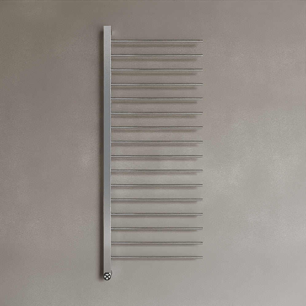 Wall-Mounted 16 Rod Heated Towel Rack with Digital Display