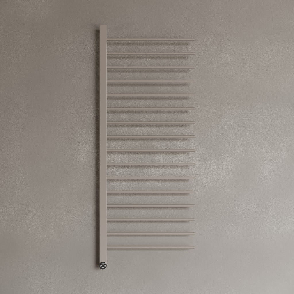 WALL-MOUNTED 16 ROD HEATED TOWEL RACK WITH DIGITAL DISPLAY