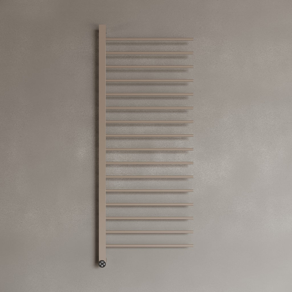 WALL-MOUNTED 16 ROD HEATED TOWEL RACK WITH DIGITAL DISPLAY