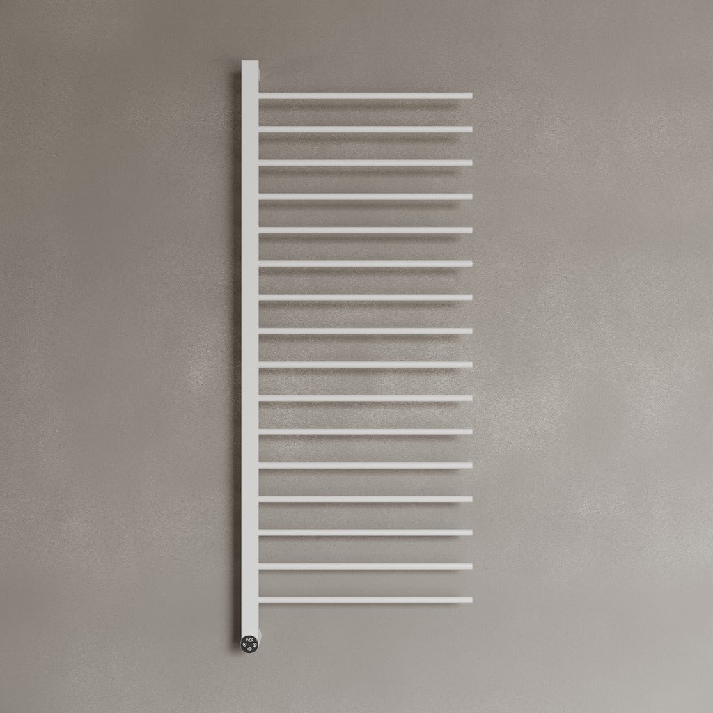 WALL-MOUNTED 16 ROD HEATED TOWEL RACK WITH DIGITAL DISPLAY