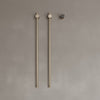 Wall-Mounted Vertical Heated Towel Rack with Digital Display
