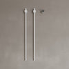 Wall-Mounted Vertical Heated Towel Rack with Digital Display