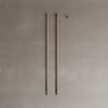 Wall-Mounted Vertical Heated Towel Rack with Digital Display
