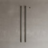 Wall-Mounted Vertical Heated Towel Rack with Digital Display
