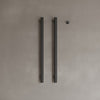 Wall-Mounted Vertical Heated Towel Rack with Digital Display