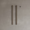 Wall-Mounted Vertical Heated Towel Rack with Digital Display