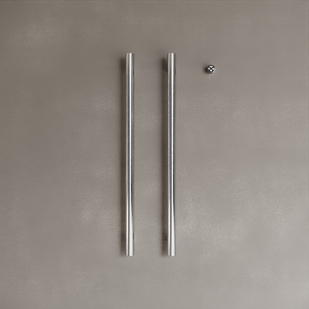 Wall-Mounted Vertical Heated Towel Rack with Digital Display