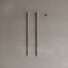 Wall-Mounted Vertical Heated Towel Rack with Digital Display