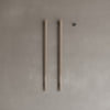 Wall-Mounted Vertical Heated Towel Rack with Digital Display