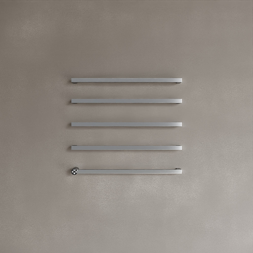 Wall-Mounted 5 Rod Heated Towel Rack with Digital Display