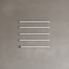 Wall-Mounted 5 Rod Heated Towel Rack with Digital Display