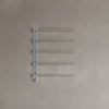 Wall-Mounted 5 Rod Heated Towel Rack with Digital Display