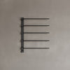 Wall-Mounted 5 Rod Heated Towel Rack with Digital Display