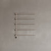 Wall-Mounted 5 Rod Heated Towel Rack with Digital Display