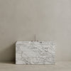 Single Sink Freestanding Handcrafted Marble Vanity with Drawers