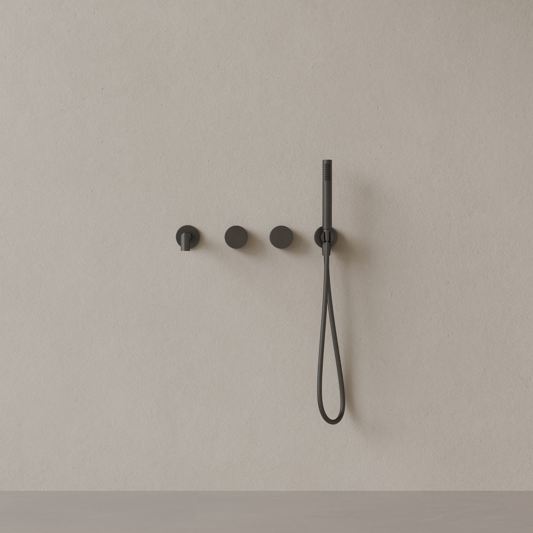 Modern square Wall-mounted Bathtub Filler