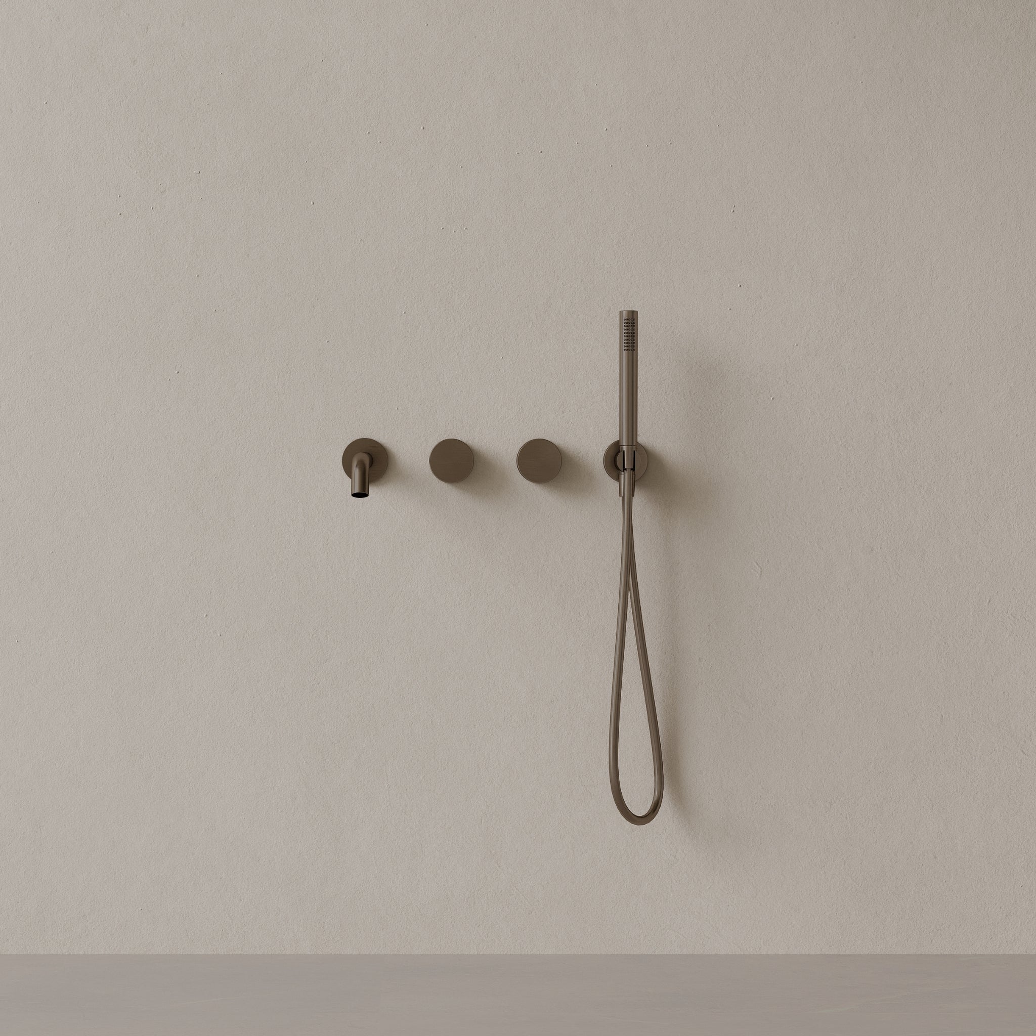 Modern Curved Spout Wall-mounted Bathtub Filler