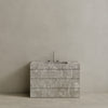 Single Sink Freestanding Handcrafted Marble Vanity with Drawers