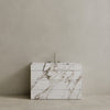 Single Sink Freestanding Handcrafted Marble Vanity with Drawers