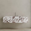 Single Sink Floating Handcrafted Marble Vanity