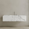 Single Sink Floating Handcrafted Marble Vanity