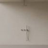 Thermostatic Ceiling Mount Rainfall Shower System with Dual Knob Control and Handheld