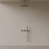 Thermostatic Ceiling Mount Rainfall Shower System with Dual Knob Control and Handheld