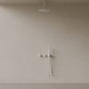 Thermostatic Ceiling Mount Rainfall Shower System with Dual Knob Control and Handheld