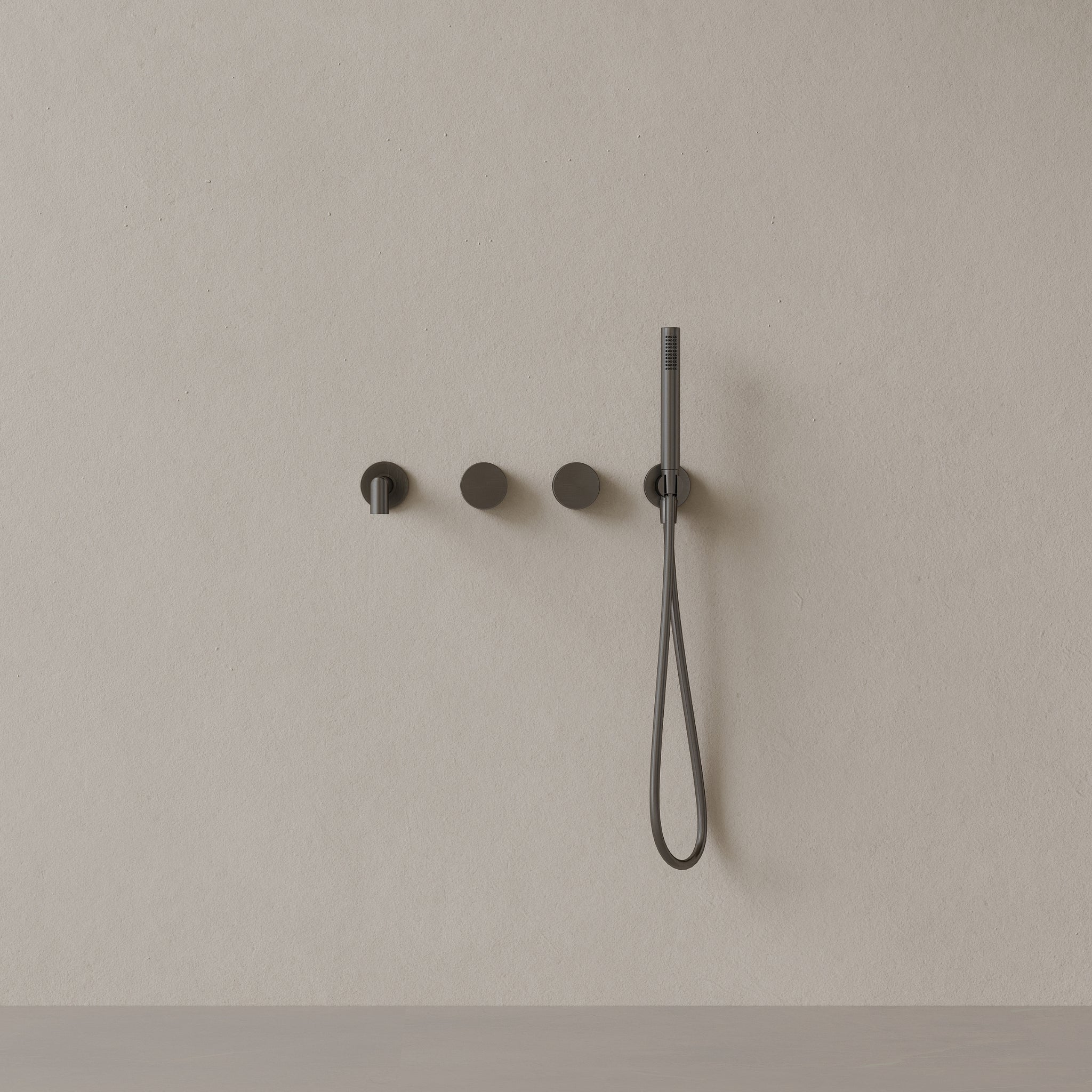 Modern square Wall-mounted Bathtub Filler