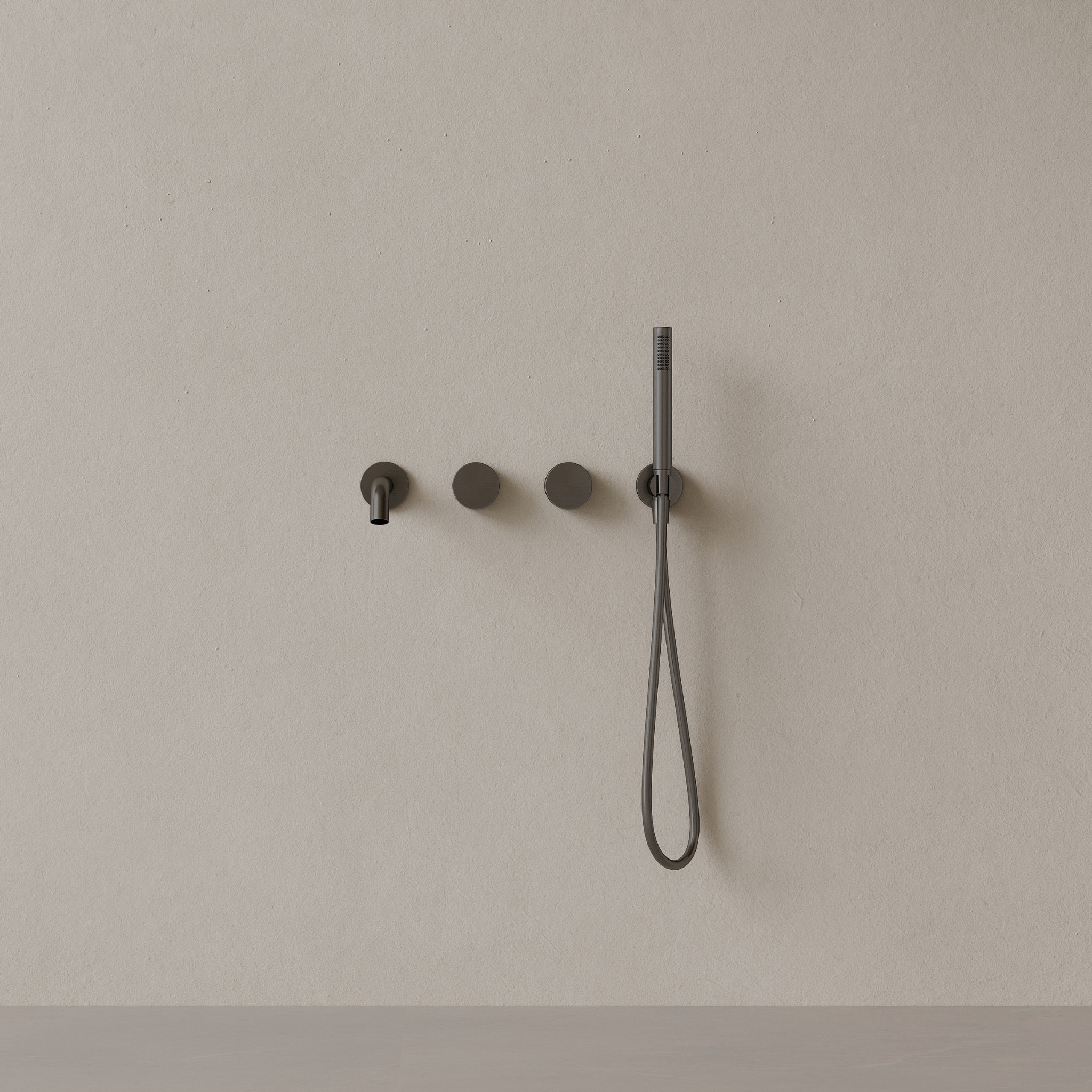 Modern Curved Spout Wall-mounted Bathtub Filler