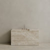 Single Sink Freestanding Handcrafted Marble Vanity with Drawers