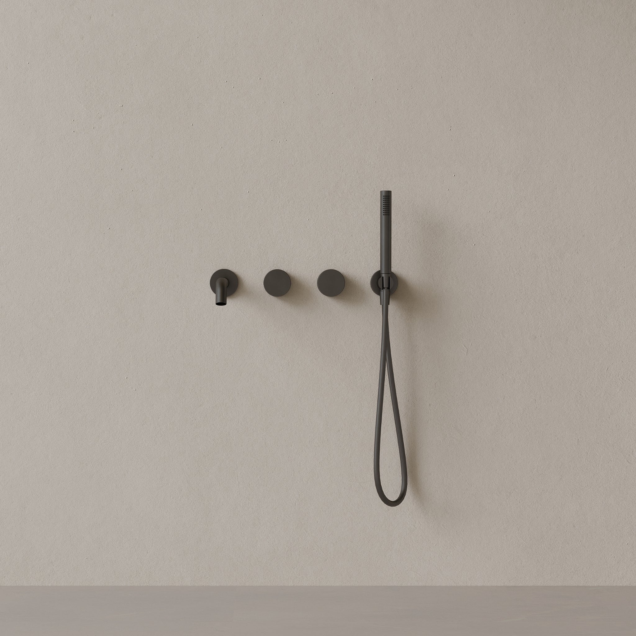 Modern Curved Spout Wall-mounted Bathtub Filler