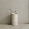 Orbita Handcrafted Stone Pedestal Sink