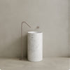 Orbita Handcrafted Stone Pedestal Sink