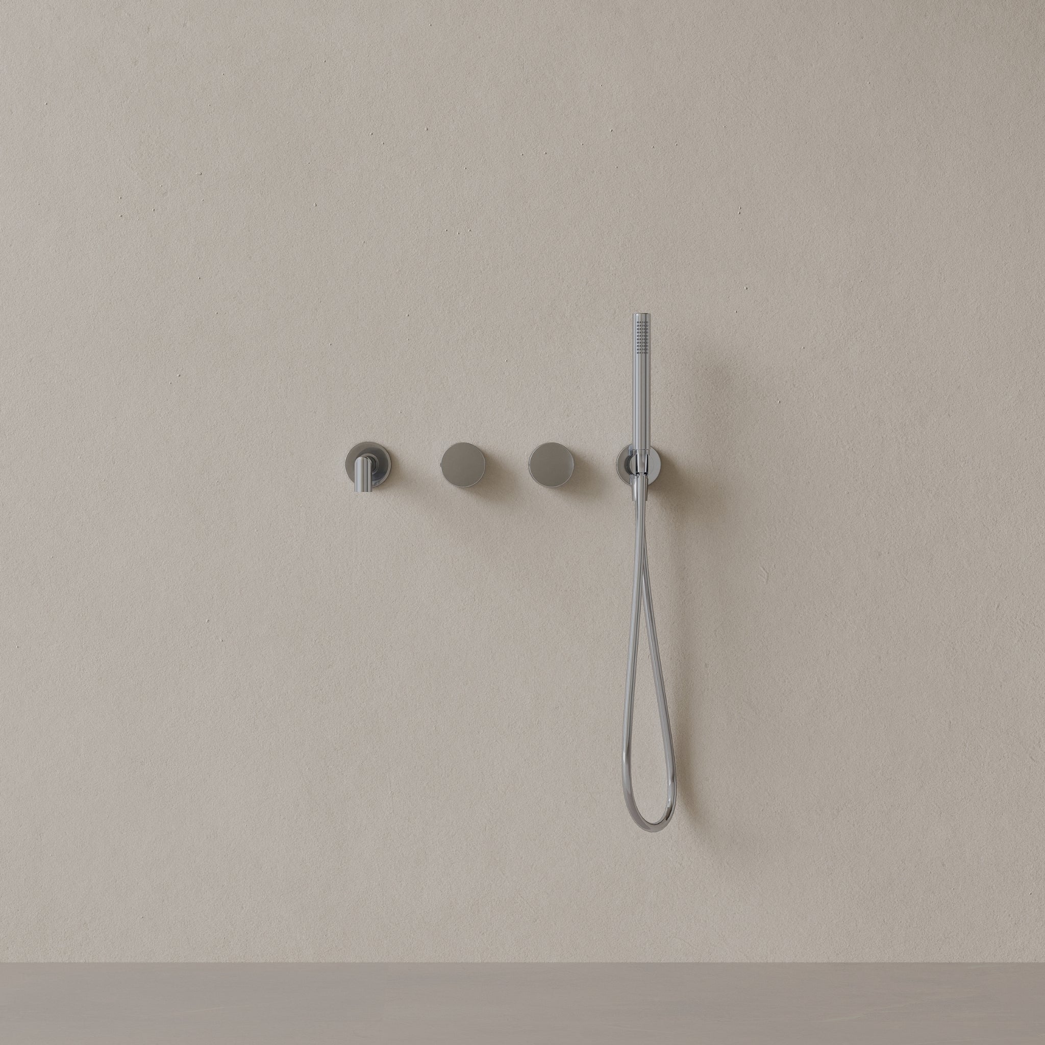 Modern square Wall-mounted Bathtub Filler
