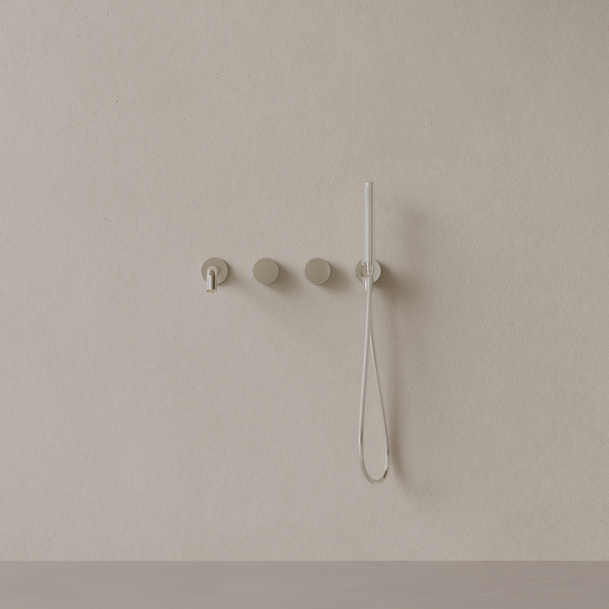 Modern Curved Spout Wall-mounted Bathtub Filler