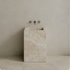 Quattro Handcrafted Stone Pedestal Sink