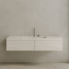 Single Sink Floating Handcrafted Marble Vanity