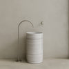 Rotundi Handcrafted Stone Pedestal Sink