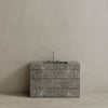 Single Sink Freestanding Handcrafted Marble Vanity with Drawers