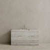 Single Sink Freestanding Handcrafted Marble Vanity with Drawers