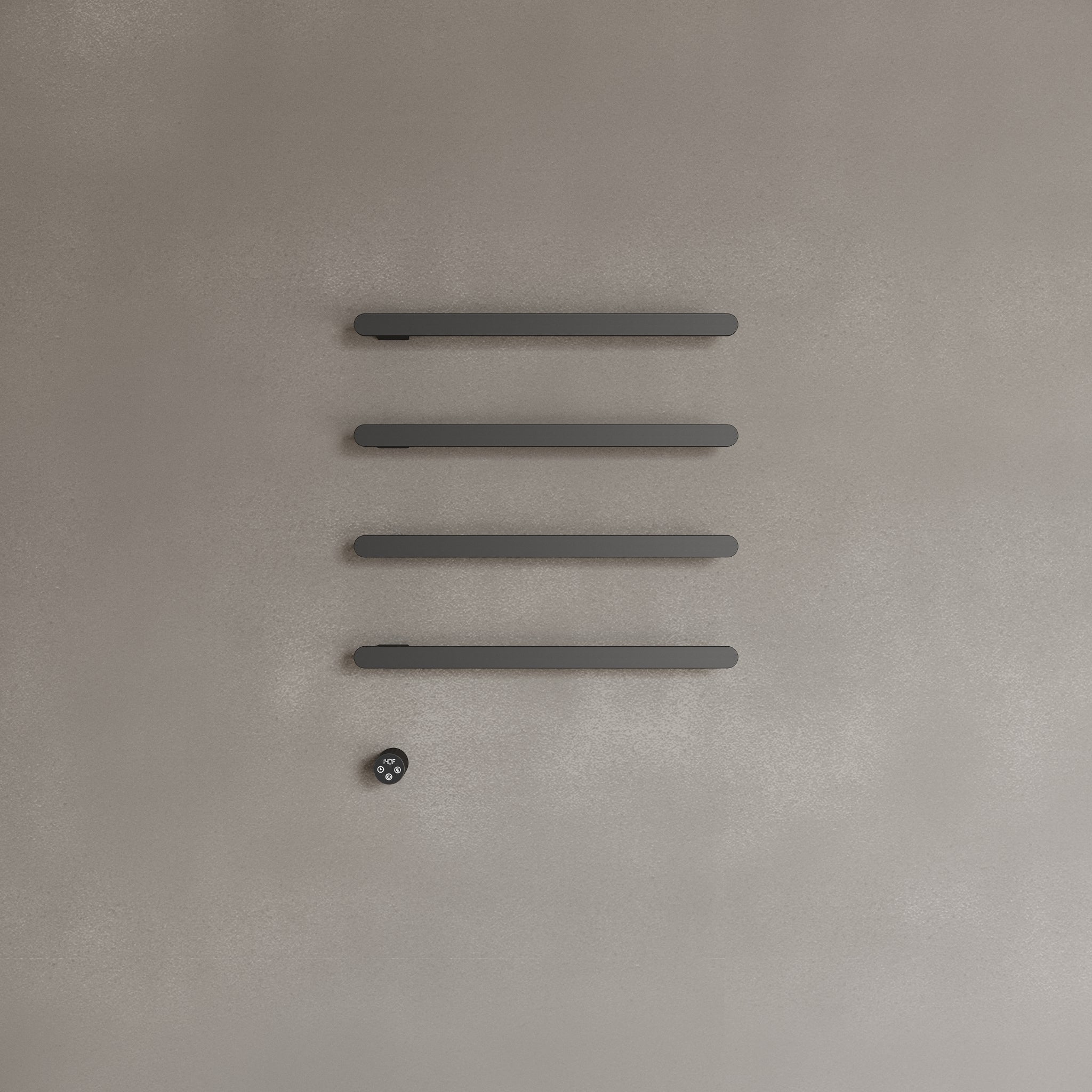 Wall-Mounted Heated Towel Rack – Modern Design with Digital Display
