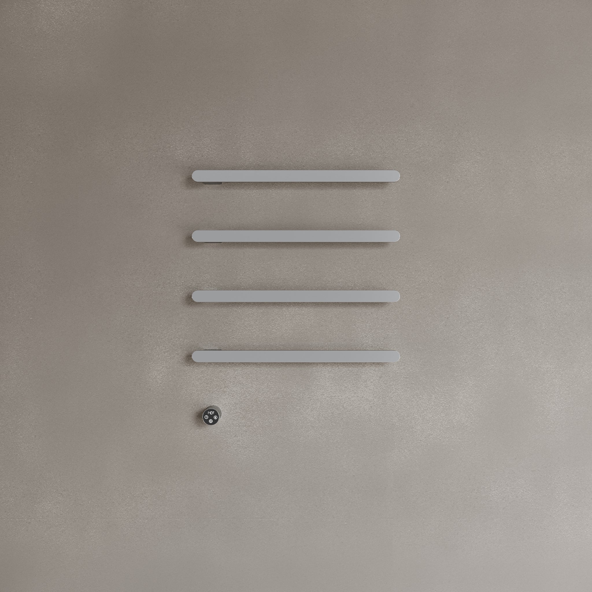 Wall-Mounted Heated Towel Rack – Modern Design with Digital Display