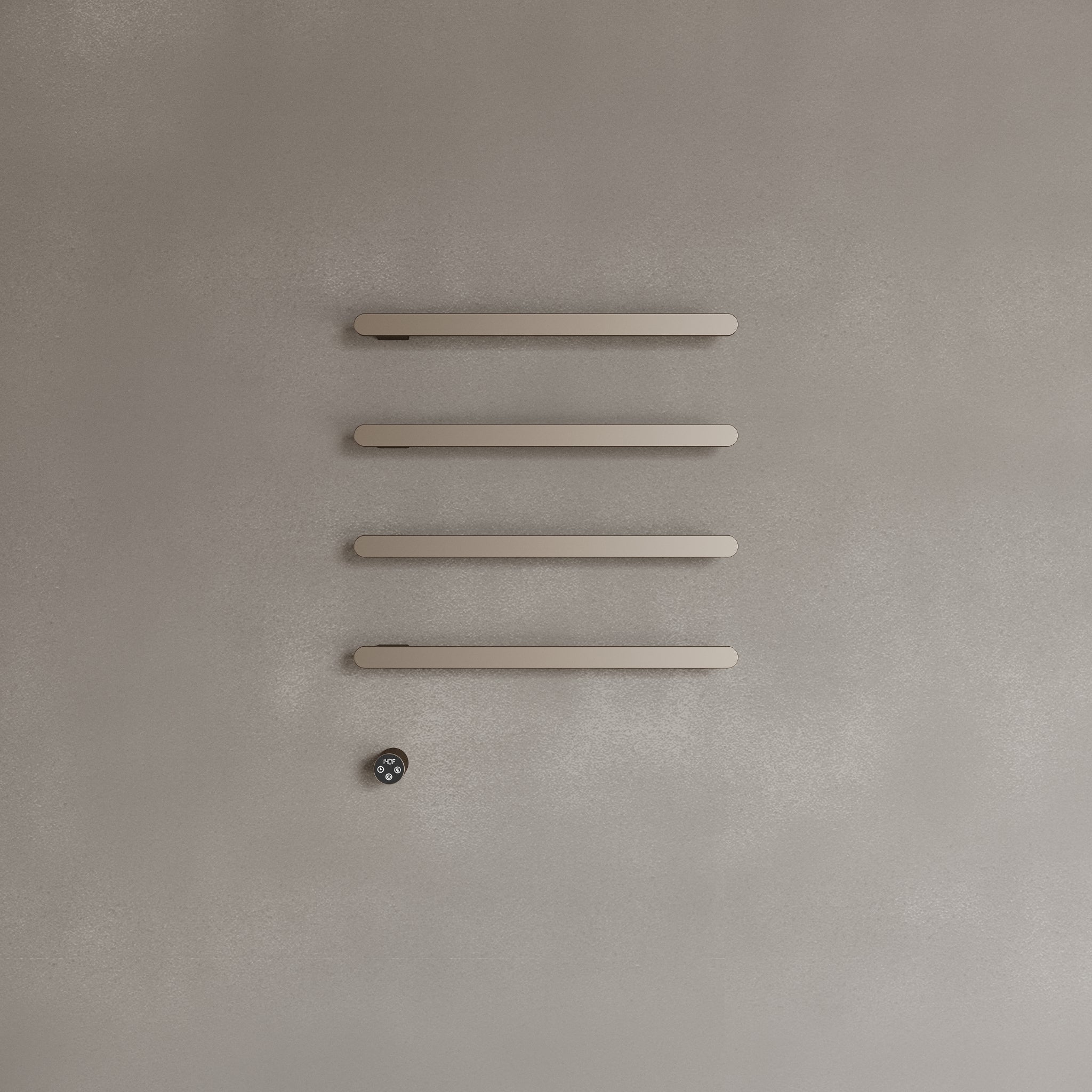 Wall-Mounted Heated Towel Rack – Modern Design with Digital Display