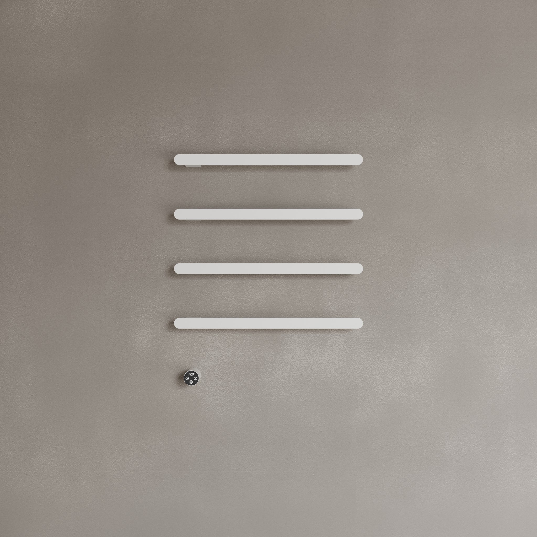 Wall-Mounted Heated Towel Rack – Modern Design with Digital Display