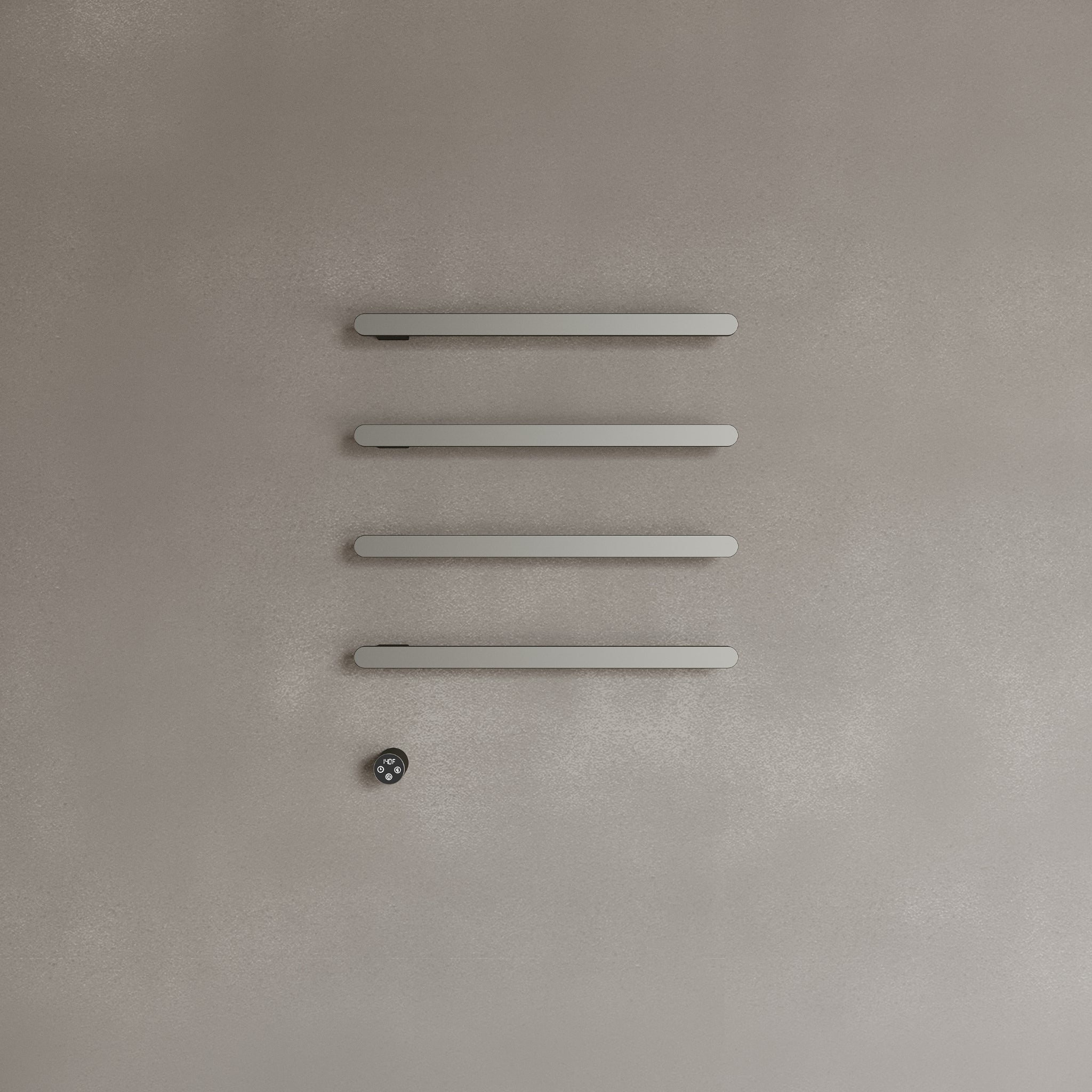 Wall-Mounted Heated Towel Rack – Modern Design with Digital Display